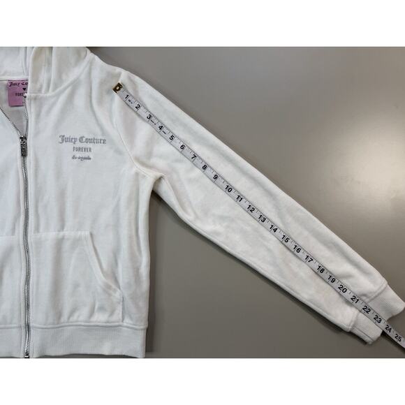 Juicy Couture Womens Zip Up Size L Forever 21 Velour Track Y2K Rhinestone Bling - Picture 8 of 15